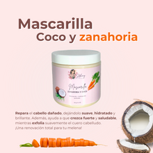 Load image into Gallery viewer, Mascarilla de coco y zanahoria
